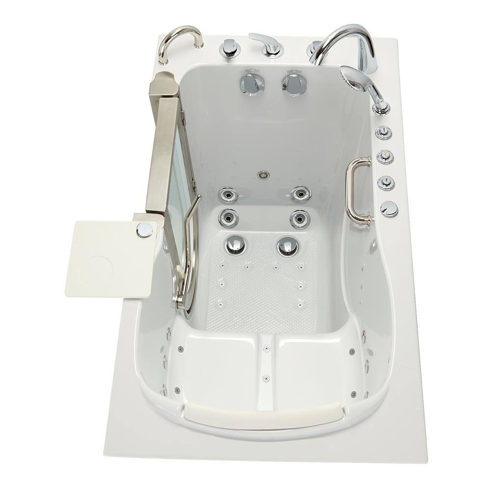 Royal 52" White Acrylic Hydro Massage Walk-In Bathtub