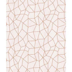 Special FX Glitter Web Wallpaper in Orange and Beige