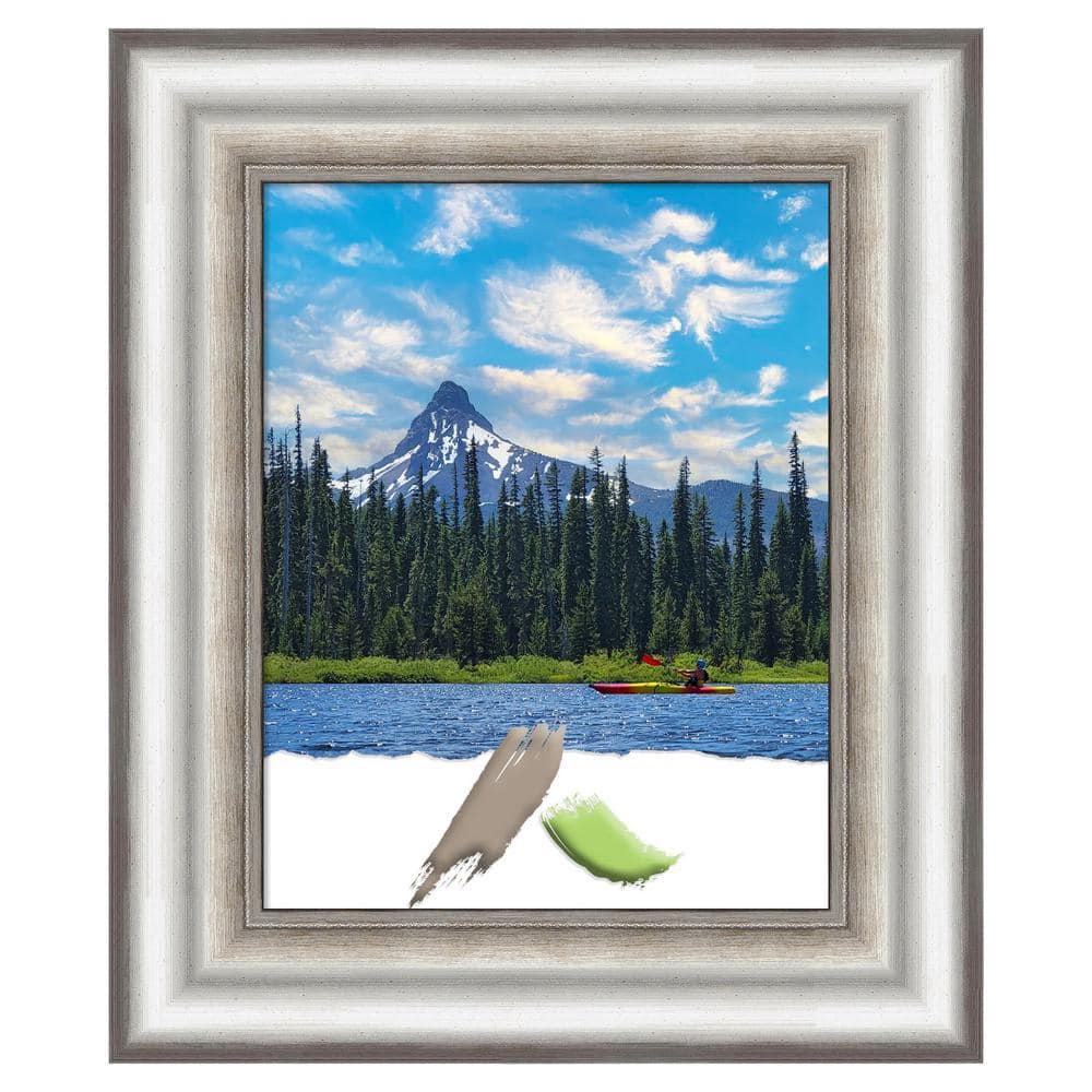 Amanti Art 11 in. x 14 in. Salon Silver Picture Frame Opening Size