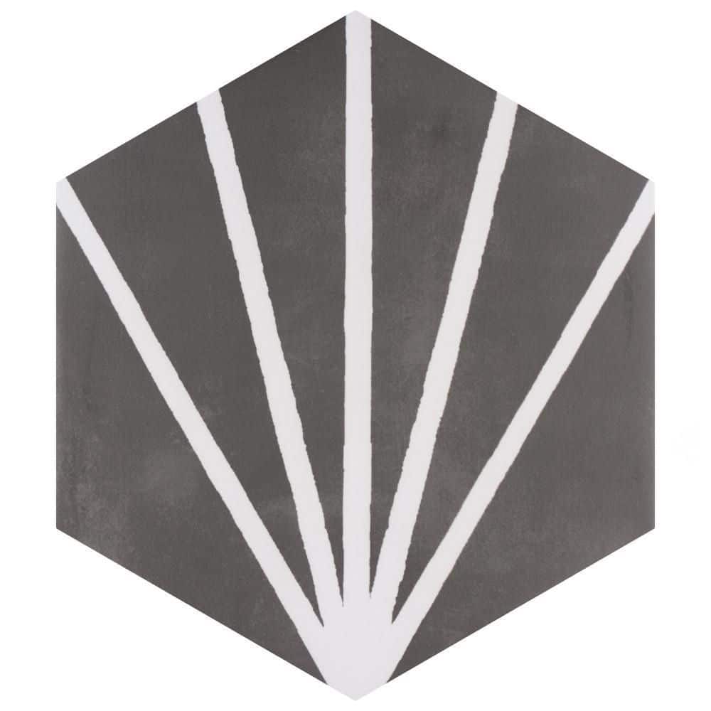 Horizon Dusk Hex Nero 7-3/4 in. x in. Ceramic Floor and Wall Take Home Tile Sample price history on PriceWatchPro