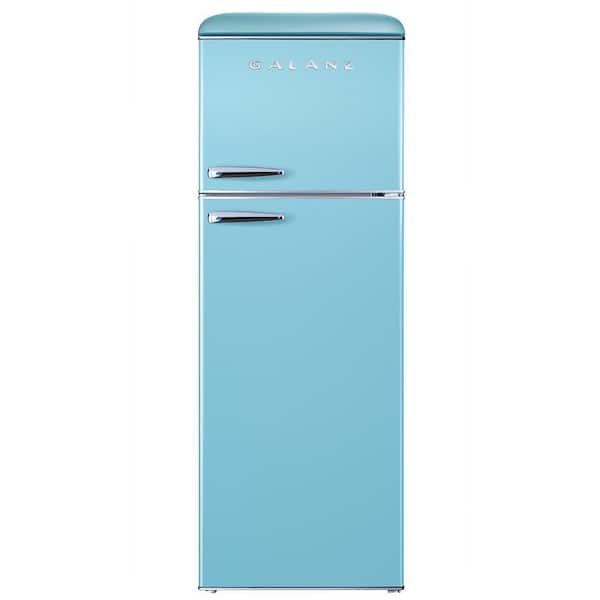 Photo 1 of 12 cu. ft. Retro Frost Free Top Freezer Refrigerator in Bebop Blue, ENERGY STAR----Minor Dents to the back of the fridge (Fully Functional)