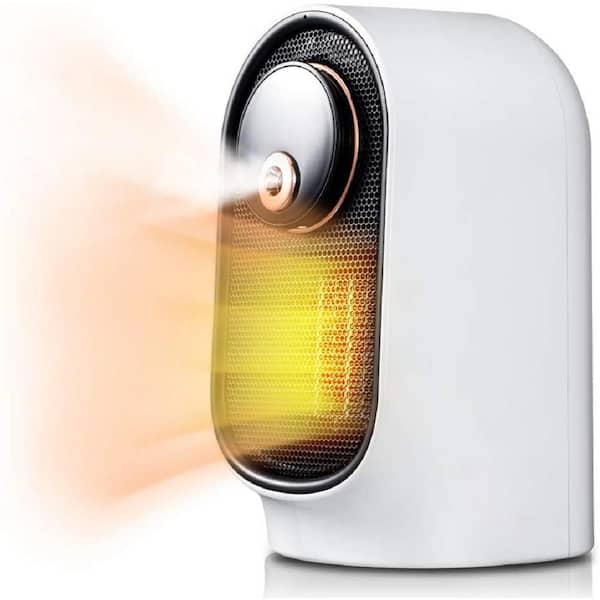 Geek Heat 800-Watt Desktop Ceramic Heater With Cool Mist Humidifier in White