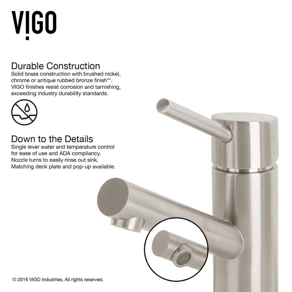 Modern Black Nickel Single-Hole Bathroom Faucet with Ceramic Disc