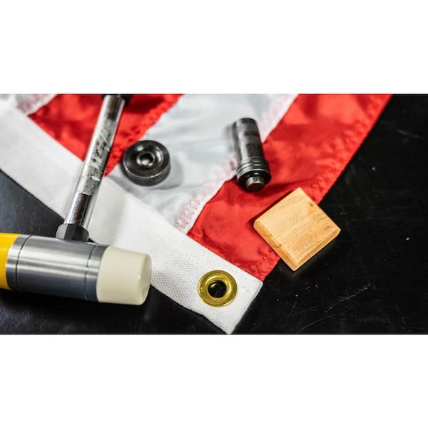 1/2 13 mm Grommet Tool Kit - 12 Solid Brass Grommets for Tarps Repair NEW