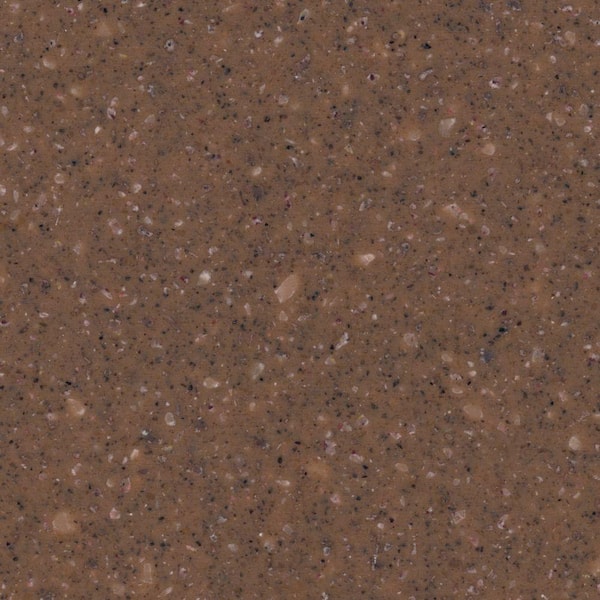 2 in. Solid Surface Countertop Sample in Cocoa