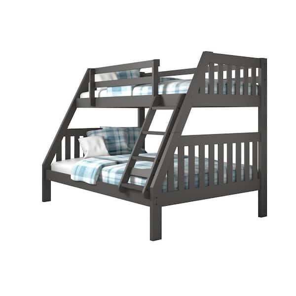 Donco Kids Grey Twin over Full Mission Bunk Bed