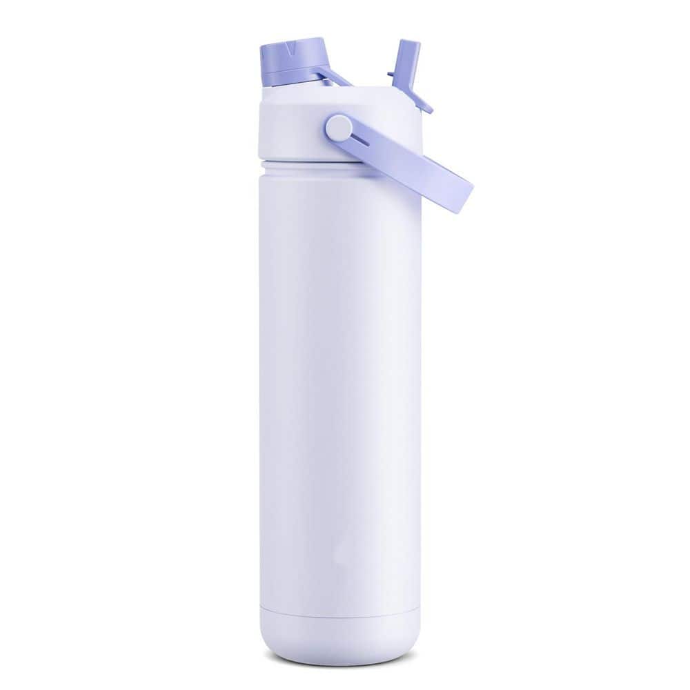 26 oz. White Stainless Steel Insulated Water Bottle with 2-in-1 Straw and Spout Lid, Keep Cold 24H, Leak-Proof price history on PriceWatchPro
