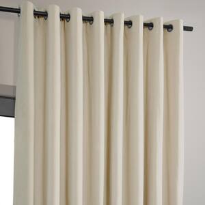 Ivory Extra Wide Grommet Blackout Curtain - 100 in. W x 96 in. L (1 Panel)