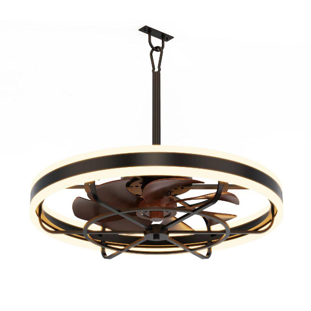 20 in. Brown Outdoor Weatherproof 10%-100% Dimming LED Plug-in Downrod Mount Ceiling Fan with Lights,Remote Contral,APP price history on PriceWatchPro