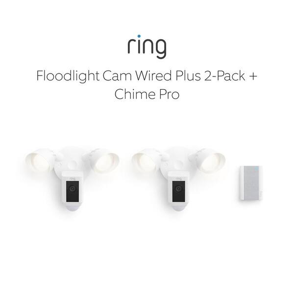 Ring Floodlight Cam Wired Plus - Smart Security Video Camera with 2 LED  Lights, 2-Way Talk, Color Night Vision, Black B08F6DWKQP - The Home Depot