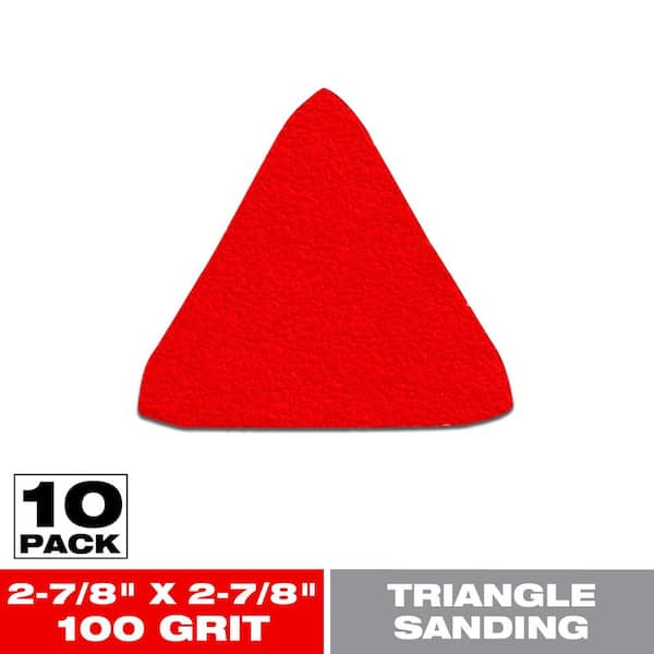 2-7/8 in. x 2-7/8 in. 100-Grit StickFast Triangular Detail Sanding Sheets