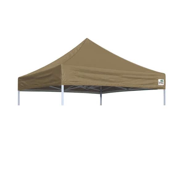 EURMAX Eur max USA Pop Up Replacement 8 ft. x 8 ft. Canopy Tent Top Cover,  Instant Ez Canopy Top Cover?khaki? STD8TP-KK - The Home Depot