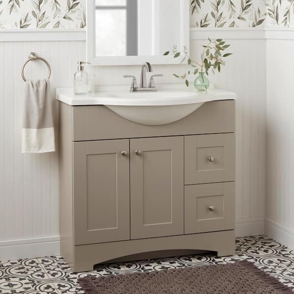 Mason 4 in. Centerset 2-Handle High-Arc Bathroom Faucet in Brushed Nickel