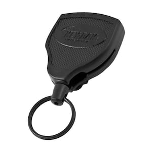 SUPER48 SD 13 oz. Locking Retractable Keychain with 36 in. Retractable Cord, Steel Belt Clip, Oversized Ring (12-Pack)