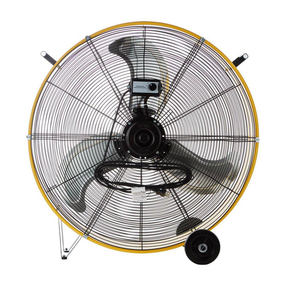 30 in. yellow drum fan, 1/3HP motor, 9-ft cord. 13000 CFM. Ideal for industry, it ventilates well in factories price history on PriceWatchPro