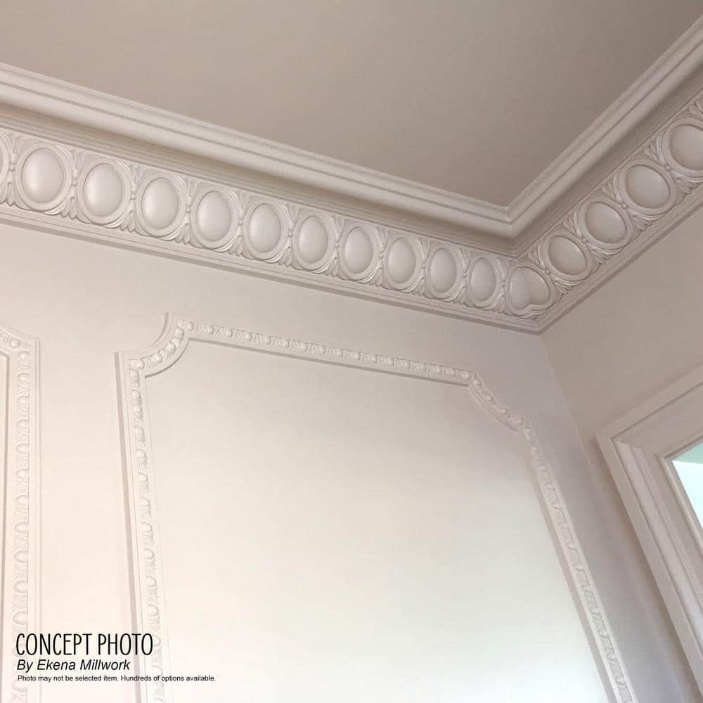 Cole Smooth White Urethane Crown Corner Moulding