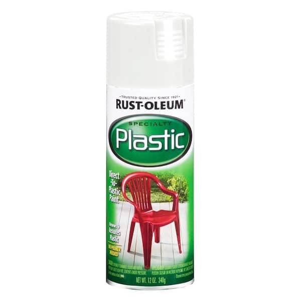 Rust Oleum Specialty 12 Oz White Spray Paint For Plastic 6 Pack 211339 - Rust Oleum Specialty Paint For Plastic Colors