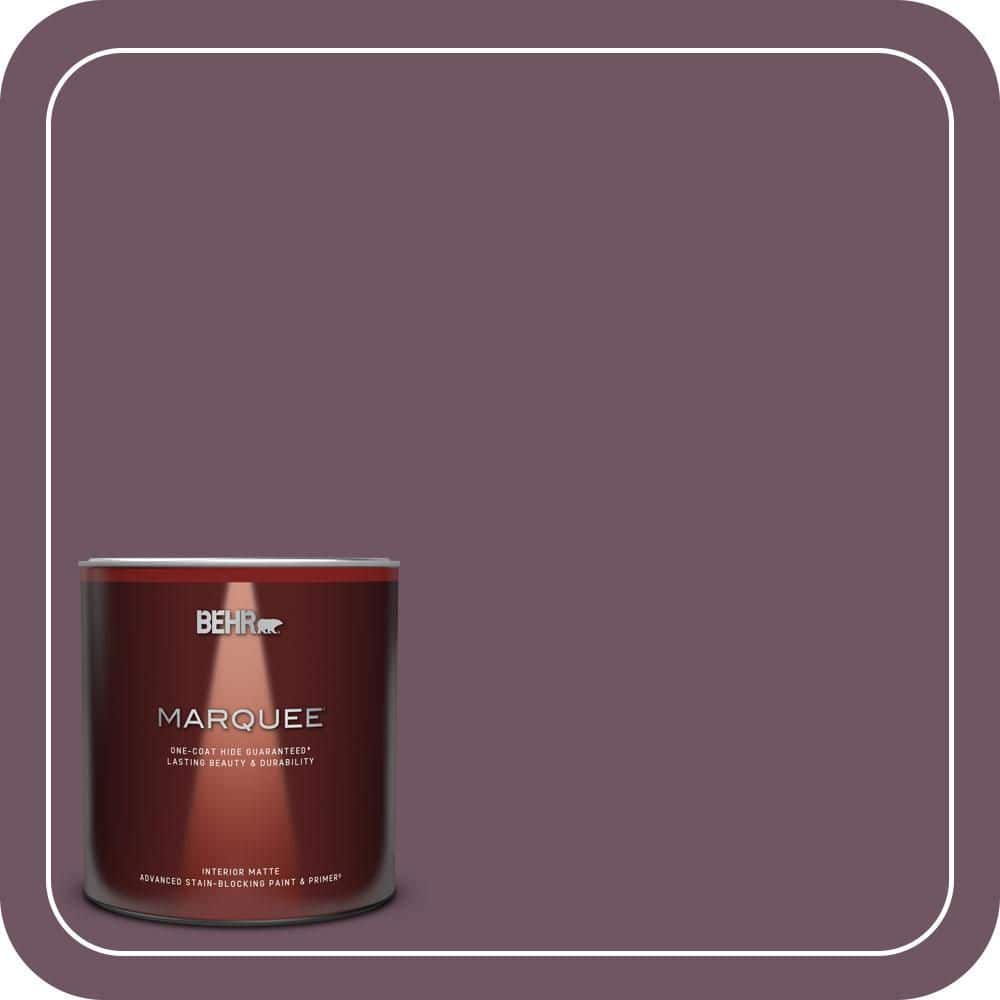 1 Qt. #S110-7 Exotic Eggplant One-Coat Hide Matte Interior Paint & Primer price history on PriceWatchPro