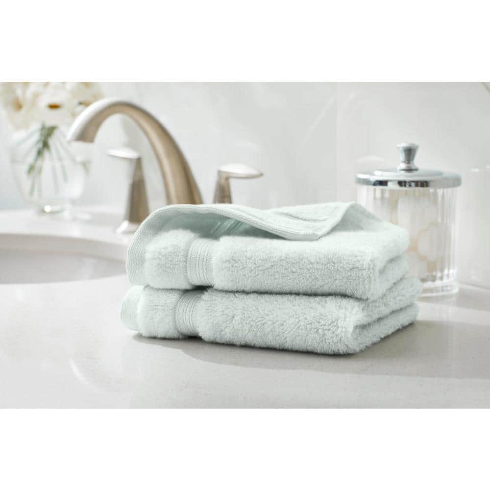 Home Decorators Collection Egyptian Cotton Sea Breeze Green Wash Cloth WT_SEBRZ_EGYTWL The