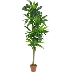 Pot 48 in H Green Dracaena Artificial Plant Realistic Look Home Office Decor 