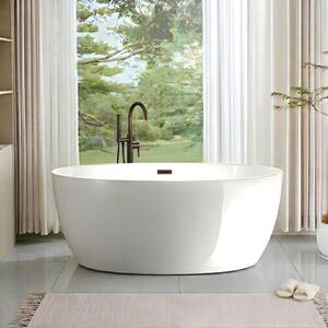 Vanity Art Amiens 59 in. x 32.3 in. Acrylic Flatbottom