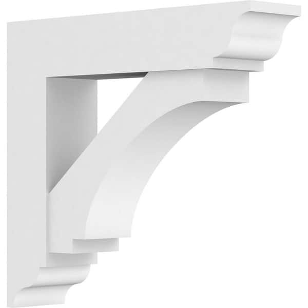 Ekena Millwork Standard Imperial 5 in. W x 20 in. H x 20 in. D Signature Urethane Polyurethane Bracket With Traditional Ends