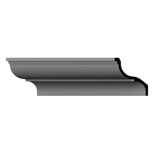 Ekena Millwork Midland 6.25 in. D x 9.625 in. W x 96 in. L Polyurethane Crown Moulding