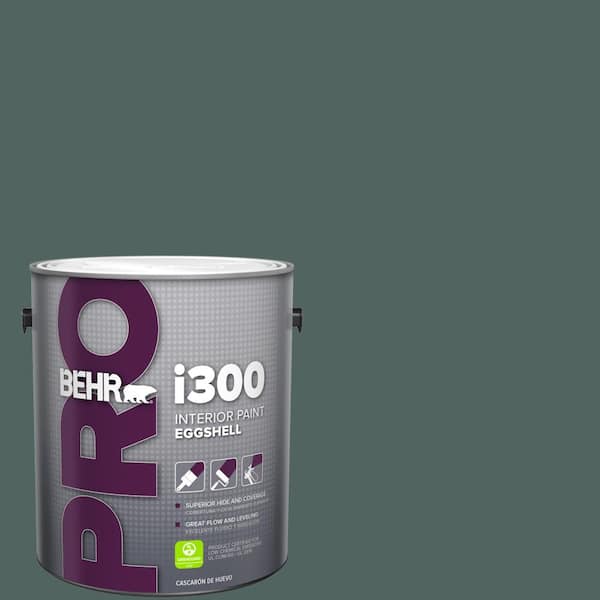 BEHR PRO 1 gal. #S430-7 Blue Fir Eggshell Interior Paint PR33301