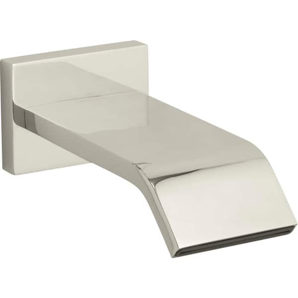 KOHLER Loure Wall-Mount 9-3/4 in. Bath Spout, Vibrant Polished Nickel