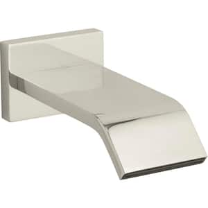 Loure Wall-Mount 9-3/4 in. Bath Spout in Vibrant Polished Nickel