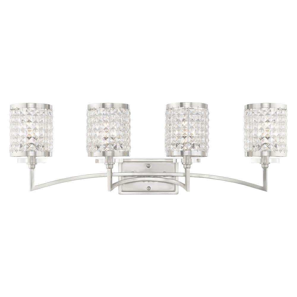 Grammercy 4 Light Brushed Nickel Bath Vanity price history on PriceWatchPro