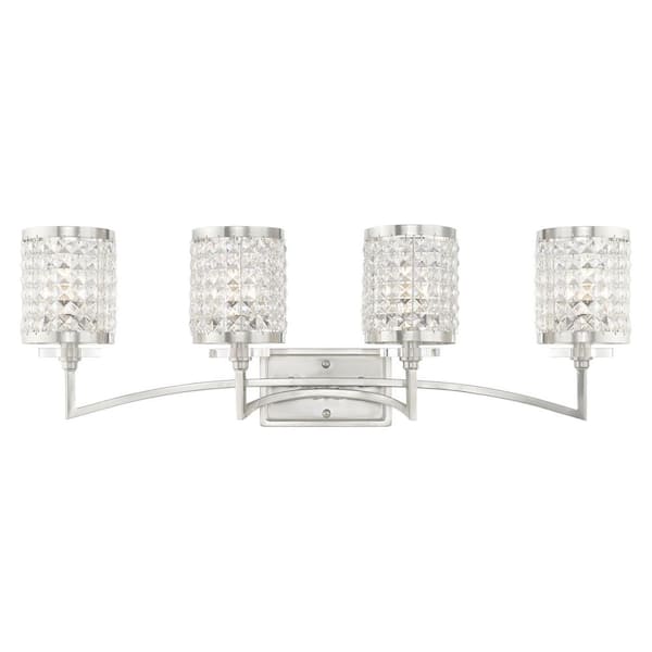 Grammercy 4 Light Brushed Nickel Bath Vanity