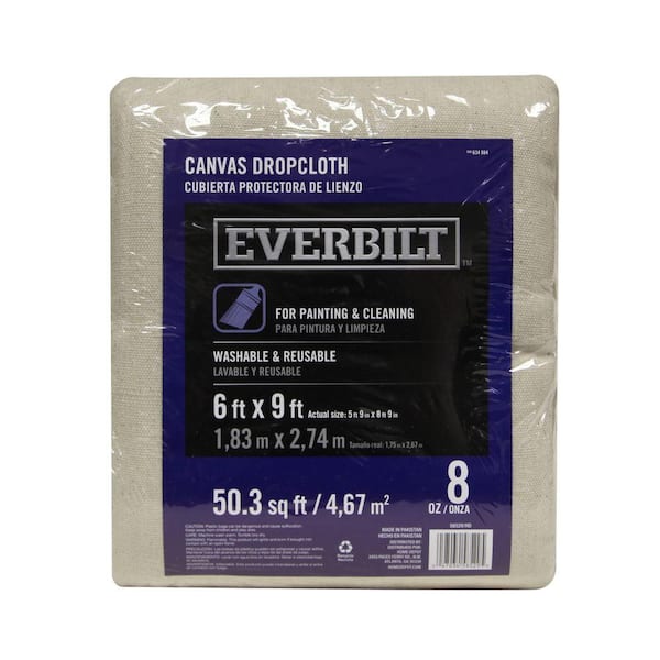 Reviews for Everbilt 6 Ft x 9 Ft Canvas Drop Cloth