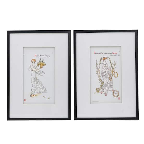 Miscool Anky 2-piece Framed Art Print 20 in. x 28 in. Wall Arts