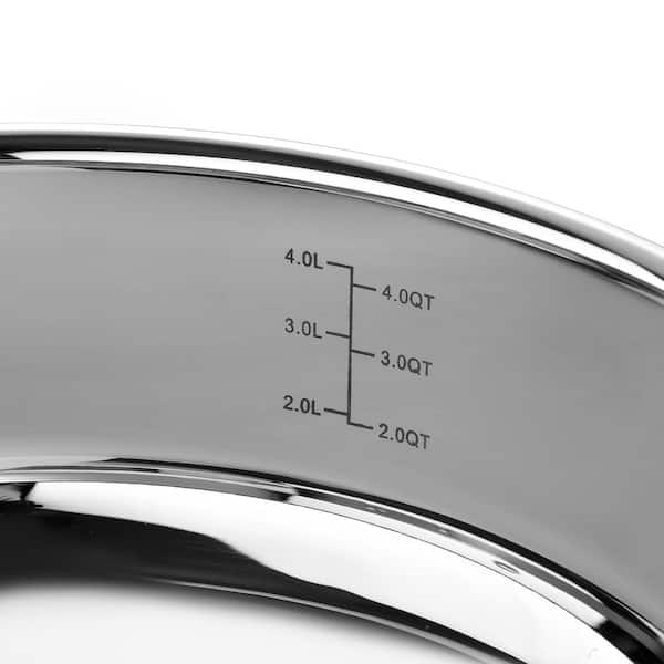 BERGNER 5 qt. Stainless Steel Saute Pan with Lid BGUS10110STS - The Home  Depot