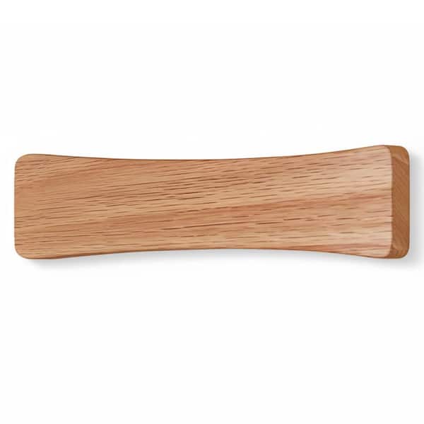 10 in. Oak Magnetic Knife Holder Strip with N52 Neodymium Magnets for Wall Storage, Organizer for Kitchen Knives