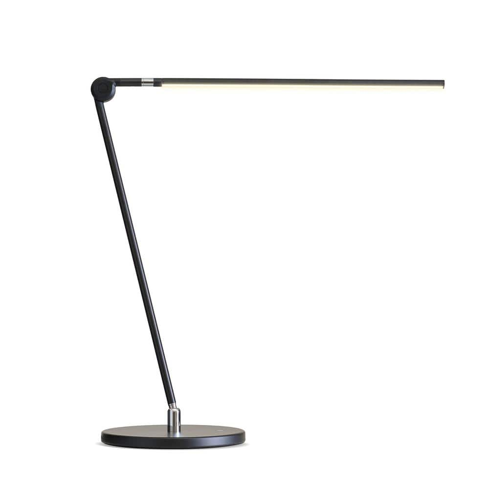 Brightech Libra Integrated LED Modern Desk Lamp Classic Black: Touch Sensor, Metal Table Lamp with USB-C Port and 3-Year Warranty