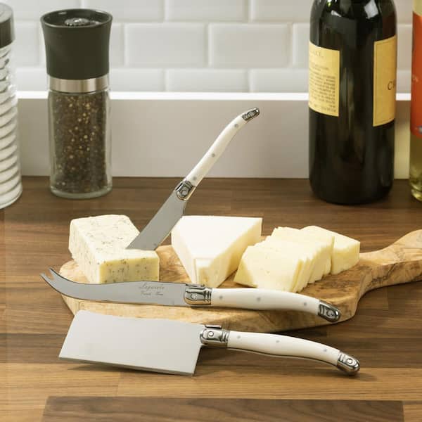 French Home Laguiole Faux Ivory Cheese Knives (Set of 3) LG024
