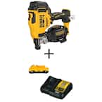20V MAX Lithium-Ion Cordless Roofing Nailer with 3.0Ah Battery Pack and Charger
