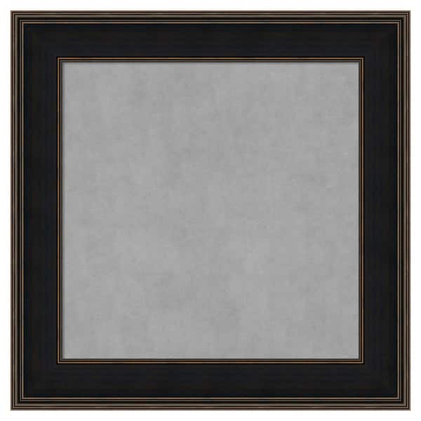 Amanti Art Mezzanine Espresso 32 in. x 32 in. Framed Magnetic Board