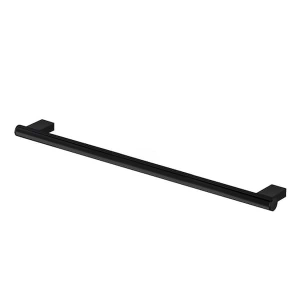 Transolid Maddox 24 in. x 1 in. Concealed Screw Grab Bar in Black