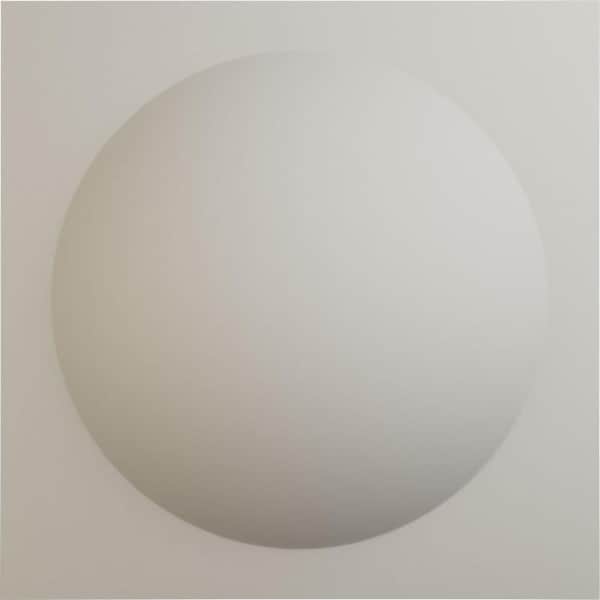 Ekena Millwork 3 in. x 1-5/8 ft. x 1-5/8 ft. Sloane Satin Blossom White, Endura Wall Decorative 3D PVC Wall Panel 12-Pack