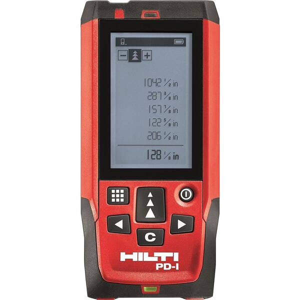 Hilti 328 ft. PD-I Laser Range Meter with (2) AAA Batteries, Hand Strap and Pouch