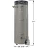 Rheem Commercial Triton Heavy Duty High Efficiency 100 Gal. 200K BTU ULN  Natural Gas Power Direct Vent Tank Water Heater GHE100SU-200 - The Home  Depot