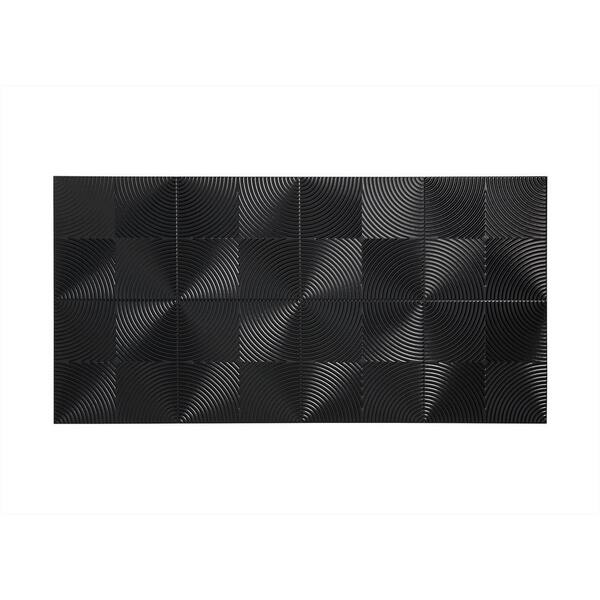 Fasade Echo 96 in. x 48 in. Decorative Wall Panel in Black