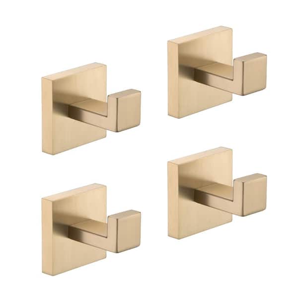 Flynama 4-Piece Bath Hardware Set with Mounting Hardware in Brushed Gold
