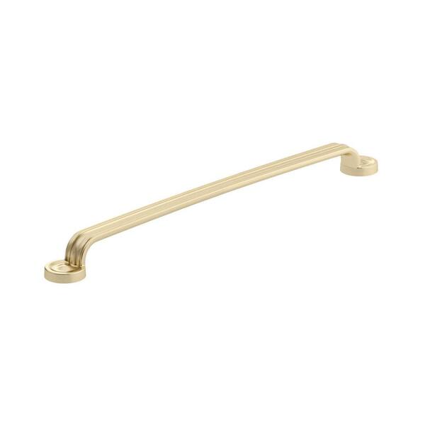 Richelieu Hardware Arezzo Collection 12 5/8 in. (320 mm) Satin Brass Traditional Curved Cabinet Bar Pull
