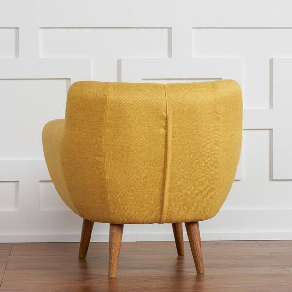 rhodes mid century modern tufted armchair