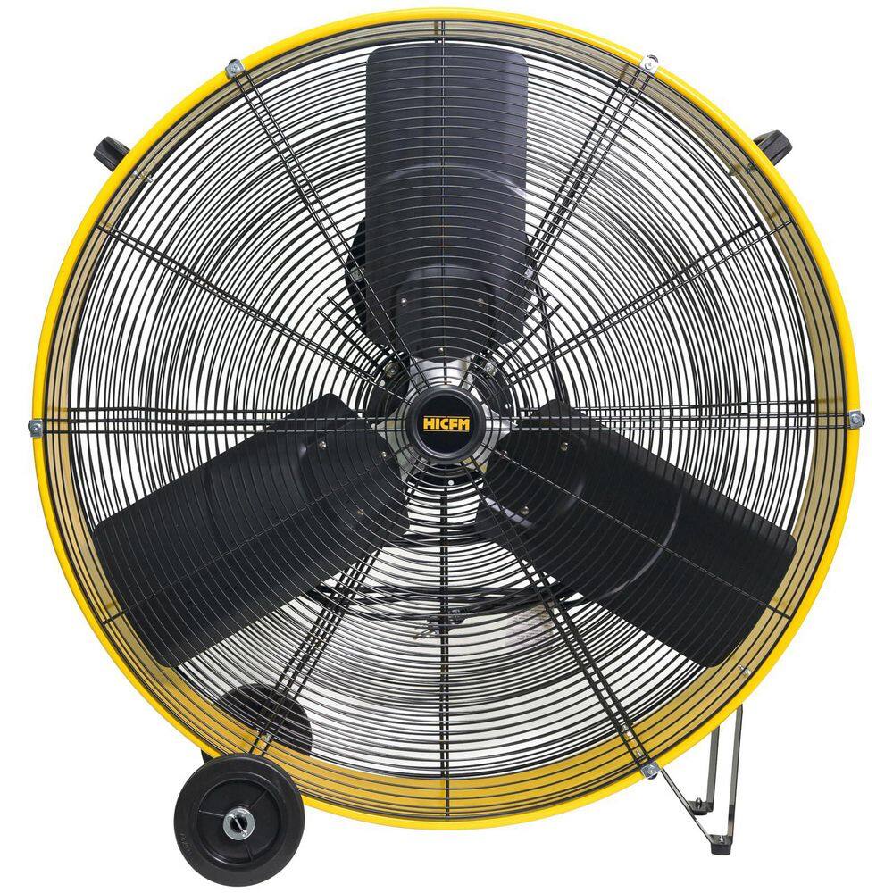 HICFM 30 in. Yellow Heavy Duty Barrel Drum Fan, 13300 CFM, DC Brushless Motor, UL Listed, Workshop and Garage Use price history on PriceWatchPro
