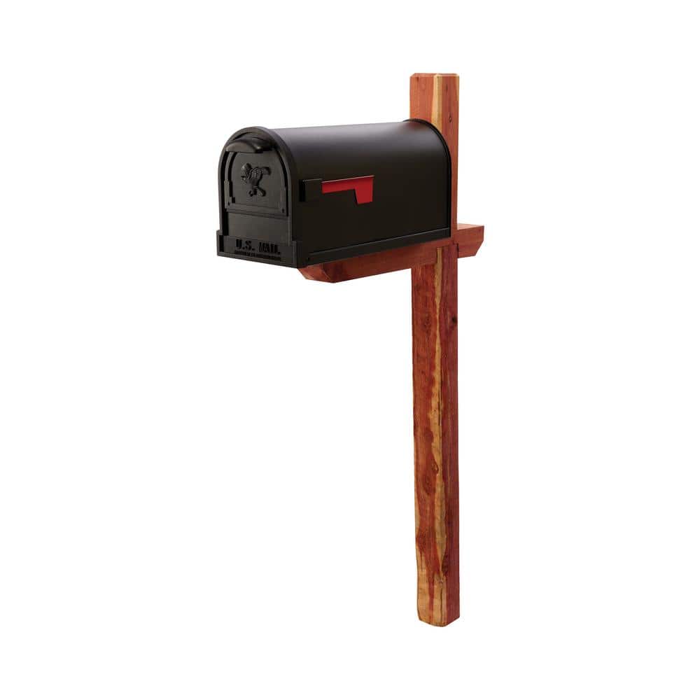 Rustic Aromatic Cedar Drive-In Mailbox Post, 42" Height